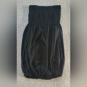 Black strapless top. Size medium.